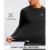 G Gradual Men’s Thermal Shirts Long Sleeve Athletic Workout T-Shirts(Black)