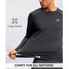 G Gradual Men’s Thermal Shirts Long Sleeve Athletic Workout T-Shirts(Dark Grey)