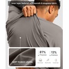 G Gradual Men’s Thermal Shirts Long Sleeve Athletic Workout T-Shirts(Light Grey)