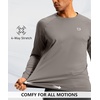 G Gradual Men’s Thermal Shirts Long Sleeve Athletic Workout T-Shirts(Light Grey)