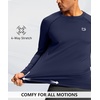 G Gradual Men’s Thermal Shirts Long Sleeve Athletic Workout T-Shirts(Navy)
