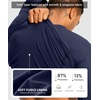 G Gradual Men’s Thermal Shirts Long Sleeve Athletic Workout T-Shirts(Navy)