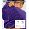 G Gradual Men’s Thermal Shirts Long Sleeve Athletic Workout T-Shirts(Purple)