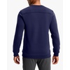 Men’s Fleece Lined Crewneck Sweatshirt Athletic Midweight Regular Fit(Deep Blue)
