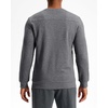 Men’s Fleece Lined Crewneck Sweatshirt Athletic Midweight Regular Fit(Grey)