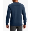 Men’s Fleece Lined Crewneck Sweatshirt Athletic Midweight Regular Fit(Navy)