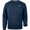 Men’s Fleece Lined Crewneck Sweatshirt Athletic Midweight Regular Fit(Navy)