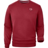 Men’s Fleece Lined Crewneck Sweatshirt Athletic Midweight Regular Fit(Red)