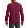 Men’s Fleece Lined Crewneck Sweatshirt Athletic Midweight Regular Fit(Red Berry)