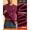 Men’s Fleece Lined Crewneck Sweatshirt Athletic Midweight Regular Fit(Red Berry)