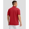 Men’s Golf Polo Shirts Dry Fit Moisture Wicking Performance Short Sleeve(A-dark Red)