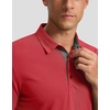 Men’s Golf Polo Shirts Dry Fit Moisture Wicking Performance Short Sleeve(A-dark Red)