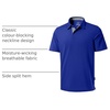 Men’s Golf Polo Shirts Dry Fit Moisture Wicking Performance Short Sleeve(A-royal Blue)