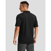 Men’s Golf Polo Shirts Dry Fit Moisture Wicking Performance Short Sleeve(B-black Parallelogram)