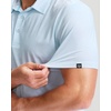 Men’s Golf Shirts Dry Fit Micro Print Short Sleeve Polo(Blue Hexagon)