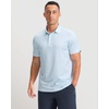 Men’s Golf Shirts Dry Fit Micro Print Short Sleeve Polo(Blue Hexagon)
