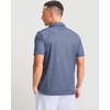 Men’s Golf Shirts Dry Fit Micro Print Short Sleeve Polo(Blue Texture)