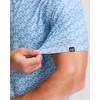 Men’s Golf Shirts Dry Fit Micro Print Short Sleeve Polo(Floral)
