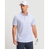 Men’s Golf Shirts Dry Fit Micro Print Short Sleeve Polo(Golf Clubs)