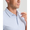 Men’s Golf Shirts Dry Fit Micro Print Short Sleeve Polo(Golf Pattern)