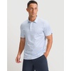 Men’s Golf Shirts Dry Fit Micro Print Short Sleeve Polo(Golf Pattern)