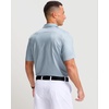 Men’s Golf Shirts Dry Fit Micro Print Short Sleeve Polo(Mini Dumbbell)