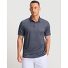 Men’s Golf Shirts Dry Fit Micro Print Short Sleeve Polo(Mini Rocket)