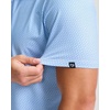 Men’s Golf Shirts Dry Fit Micro Print Short Sleeve Polo(Rhombus)