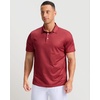 Men’s Golf Shirts Dry Fit Micro Print Short Sleeve Polo(Small Square)