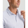 Men’s Golf Shirts Dry Fit Micro Print Short Sleeve Polo(Swirl)