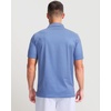 Men’s Golf Shirts Dry Fit Micro Print Short Sleeve Polo(Wavy Floral)