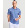 Men’s Golf Shirts Dry Fit Micro Print Short Sleeve Polo(Wavy Floral)
