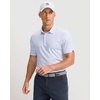 Men’s Golf Shirts Dry Fit Micro Print Short Sleeve Polo(White Rocket)