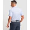 Men’s Golf Shirts Dry Fit Micro Print Short Sleeve Polo(White Rocket)