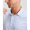 Men’s Golf Shirts Dry Fit Micro Print Short Sleeve Polo(White Rocket)