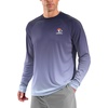 Men’s Sun Protection Shirts UPF 50+ Rash Guard Swim for Men(Blue Mountaineer)