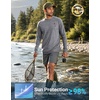 Men’s Sun Protection Shirts UPF 50+ Rash Guard Swim for Men(Coconut Tree)