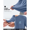 Men’s Sun Protection Shirts UPF 50+ Rash Guard Swim for Men(Grey Blue Shark)