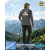 Men’s Sun Protection Shirts UPF 50+ Rash Guard Swim for Men(Grey Fisherman)