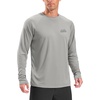 Men’s Sun Protection Shirts UPF 50+ Rash Guard Swim for Men(Grey Gradient Mountai)