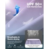 Men’s Sun Protection Shirts UPF 50+ Rash Guard Swim for Men(Light Purple Surfboard)