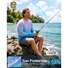 Men’s Sun Protection Shirts UPF 50+ Rash Guard Swim for Men(Light Purple Surfboard)