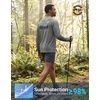 Men’s Sun Protection Shirts UPF 50+ Rash Guard Swim for Men(Mountain a)