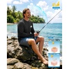 Men’s Sun Protection Shirts UPF 50+ Rash Guard Swim for Men(Orangutan)