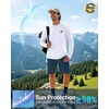 Men’s Sun Protection Shirts UPF 50+ Rash Guard Swim for Men(Peak Sunset)
