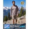Men’s Sun Protection Shirts UPF 50+ Rash Guard Swim for Men(Peak a)
