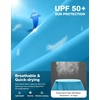 Men’s Sun Protection Shirts UPF 50+ Rash Guard Swim for Men(Sky Blue Tree)