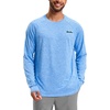 Men’s Sun Protection Shirts UPF 50+ Rash Guard Swim for Men(Waves)