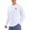 Men’s Sun Protection Shirts UPF 50+ Rash Guard Swim for Men(White Coconut Tree)