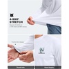 Men’s Sun Protection Shirts UPF 50+ Rash Guard Swim for Men(White Marlin)